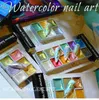 Metallic Solid Pearl Watercolor Paint Chrome Pigment Set Nail Art Drawing Liner Decoration Blooming Flower DIY