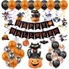 Halloween Balloon Garland Arch Kit Hélium Ballons feuille Set pour HalloweenDay Décorations De Fête Ornement Fantôme Citrouille Props 0567