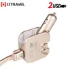 Telefon komórkowy Szybka ładowarka Samochód Samochód Montażowy Domowy Dual-Port USB 2.1A Podróż Szybkie ładowanie 2-w-1 Składane telefony Składane Ładowarka Universal Chargers