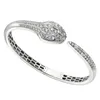 Bangle smycken mode sterling silver kvinnlig runda hårda armband klassisk ormkedja kvinnor dam perfekt gåva223u