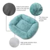 Vierkante super zachte hond bed warm pluche kat mat s voor grote s puppy huis nestkussen huisdier product accessoires 210924