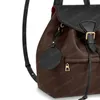 2021 plecak mini backpackd torebka damska na ramię torebka crossbody pochette brązowa skóra tłoczona czarna 45515 27.5x33x14cm 17x20x10.5cm #MOB-04