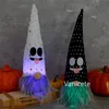 Décoration d'Halloween Lampe à bande lumineuse Rudolph poupées naines poupée sans visage Festival fantôme organiser les accessoires ornements T9I001463