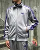 Vêtements pour hommes et femmes, vêtements de sport avec aiguilles AWGE, vêtements de sport de haute qualité, broderie papillon violet, aiguilles AWGE, sweat-shirt surdimensionné