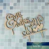 الحفلات لصالح السيد Mrs Cake Topper DIY كعكة الزفاف Topper Laser Cut Wood Letters Decorations Cake Decoration