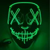 Masque d'Halloween LED Light Up Glowing Party Masques drôles La purge année électorale Grand Festival Cosplay Costume Fournitures Coser RRF13433