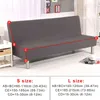 Grey and black Sofa Bed Cover Folding ling chair seat slipcovers stretch covers Couch Protector Elastic Futon bench Covers 211116