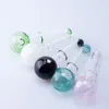 Healthy_Cigarette Y030 Oil Burner Smoking Pipes 40mm OD Bowl About 11.8cm Length Big Glass Hand Pipe Smooth Airflow