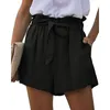Pantaloncini da donna per donna 2021 stile estivo casual borsa di carta tasca con cintura pizzo elastico allentato pieghettato gamba larga Y