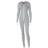 autumn winter tracksuits new women wear solid color zipper personalized hooded sports fitness Two pieces