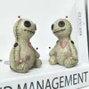 Novo artesanato desenhos animados pulverizável voodoo boneca cone incenso queimador resina censador amaldiçoado bonecas enfeite desktop artesanato presentes