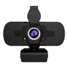 Full HD 1080p USB-webbkamera med inbyggd mikrofon + omslag 360 Rotationsdator Live Streaming Video Confe Webcam