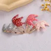 24 pc / lot Glitter Crown Hair Klipsy dla dzieci Dzieci Dziewczyny Snap HairClips Pinów Szpilki BB Barrettes Baby Girl Fryzura Akcesoria