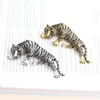 Pins, Brooches Pomlee 2021 Elegant Black Enamel Tiger Zodiac Animal 2Color Metal Brooch Pins For Women And Men Accessories Jewelry