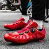 Road Cyling Shoes Professionella Mens Sneakers Kvinnor Självlåsande cykel Ljus Cykel Ridning Sport Andas BicicLETA Cycling Footwear