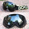 Poc varumärke skidglasögon dubbel lager UV400 anti-dimma stora skidmask glasskidor män kvinnor snö snowboard polariserad lins 220110