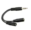 Разъемы Hot Audio Conversion Cable 3.5mm Мужской на женские наушники Jack Splitter Audio Adapter