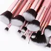 11 Sztuk / zestaw pędzle do makijażu Ustawia łączenie eyeshadow Eyeliner Eyelash Brwi Makijaż Zestaw Szczotki Beauty z Puff Puff and Brethegg