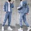 Mens Streetwear Tuta Set Marca Sweat Suit Uomo Stampato Felpa con cappuccio Pantaloni sportivi Hip Hop Set Moda maschile Pantaloni da jogging Set CX200730