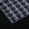 Sewing Notions & Tools 25Grid Bobbins Storage Box Transparent Plastic Case Multifunction Nail Manicure Decor273m