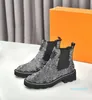 Luxe Designers Sneaker Boots Lady High Top Chunky Calfskin Martin Winter Dames Silk Cowhide Leather Platform Flat Fashion 6965