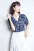 Summer Korean Femmes Chemises Femme Mousseline Bureau Lady Blouses à manches courtes Tops Plus Taille XXL Bouton Up Plaid 210531