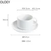 Ręcznie robiony kawa Chiny Nordic Coffee Porcelain Green Enamel Kubek Tazas Para Cafe AfternoonCups and Cubs Set