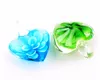 Handmade Murano Lampwork Glass Mix Color Flower Heart Pendant Fit Necklace Wholesale 6pcs