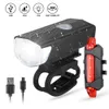 Bike Bicycle Light USB LED Rechargeable Set Mountain Cycle Front Back Headlight Waterproof Lamp Flashlight