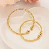 Small Gold Color Bracelet&bangles for Mother Baby/girls/boy Charm Beads Bracelet Small Bell/heart Jewelry Child Party Gifts Q0717