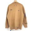 Meathers Mens Mulheres Hoodie Moletons Bordado Melhor Qualidade Brown Men Sweater 1: 1 Erro Vintage Winter Roupa