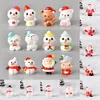 Decorative Objects & Figurines 1/2pc Resin Christmas Decoration Santa Claus Snowman Tree Micro Landscape Model DIY Miniature Garden Home