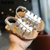 Sandaler Skhek Baby Toddler Barn Icke Slip Strand Skor Söt Prinsessan Sommar 2022 Pojkar och Tjejer för 3 Färg