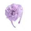 12 Colors Solid Flower Headbands Hairbands For Girls Handmade Hair Hoop Headwear Kids Hair Accessories