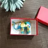 6 pièces cloisonné émail filigrane fantaisie éléphant breloque porte-clés fête retour invités cadeaux artisanat chinois coloré Animal porte-clés bijoux