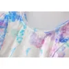 Women Tank Top Summer Fashion Stylish Tie Dyed Color Stretch Velour Material Slim Lady Crop Top 210602