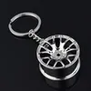 Keychains Auto Turbo Hub Keychain Wheel Rim Car Keyring Luxury Zinc Alloy Key Fob Tire Styling Chain For3345546