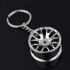 سلاسل المفاتيح السيارات Turbo Hub Keychain Wheel Rim Car Keyring Luxury سبائك الزنك مفتاح فوب الإطارات التصميم سلسلة ل