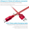 2.4A Type C Micro USB-kabels Duurzaam Hoge snelheidsgegevens opladen voor Android-telefoon 0.25cm 1m 2M 3M