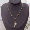 Anhänger Halsketten 316L Edelstahl Mode Upscal Schmuck Natürliche Shell Sterne Mond Quaste Charme Kette Choker Anhänger Für Frauen