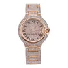 High Quality Mens Women Watch Full Diamond Iced Out Strap Designer Watches Quartz Movement Couple Lovers Clock Wristwatch