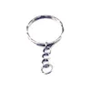 300pcs /lots Antique Silver Alloy Keychain For Jewelry Making Car Key Ring DIY Accessories