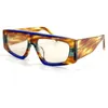 2022 octan grube prostokąta pełna ramka okulary przeciwsłoneczne żeńskie mody żółwi kolorowe szklanki luksusowy styl gafas de sol hombre