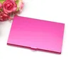 Wholesale 100pcs Credit ID Card Case files Holder Aluminum Business Cards Box Aluminums Multi Color SN2547