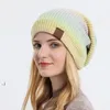Women Winter Warm Knit Beanie Hat Tie Dye Fleece Lined Fashion Keep Warms Caps for Outdoor ZZD12111