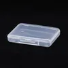 5ピース収集容器ケースジュエリー仕上げアクセサリープラスチック透明の小さいクリアストアボックス蓋の収納ボックス2039 V2