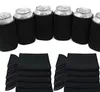 Solid Color Neoprene Foldable Stubby Holders Bar Beer Cooler Bags For Wine Food Cans Cover Baby Feeding Tools