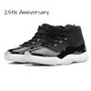Le 25e anniversaire  air jordan jordans aj11 11 11s aj Jordon 11 de l 'anniversaire de l' anniversaire de l 'homme chaussure de basket - ball