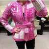 Kvinnors tröjor Designer Wool Autumn Winter Elegent Classic Knitted Cardigan tröja för Woman Clothing Street Wear L2CN