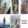 動物プリントヒョウのビキニプッシュアップ水着セクシーな女性セットブラジルのひもの入浴スーツBandeauビーチウェア水着210629